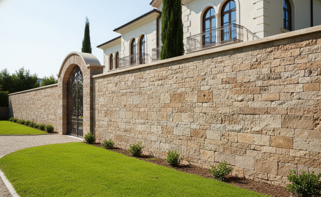 Mix Colour Travertine Wall Stones
